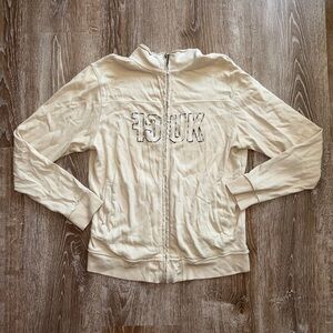 Tan Fcuk Jeans Cream Women's Jacket